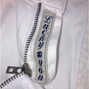 White Lucky Brand Bootcut Jeans Vintage